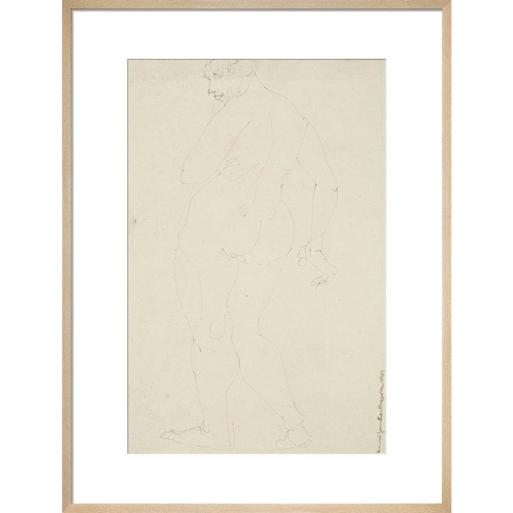 Standing woman - Art print