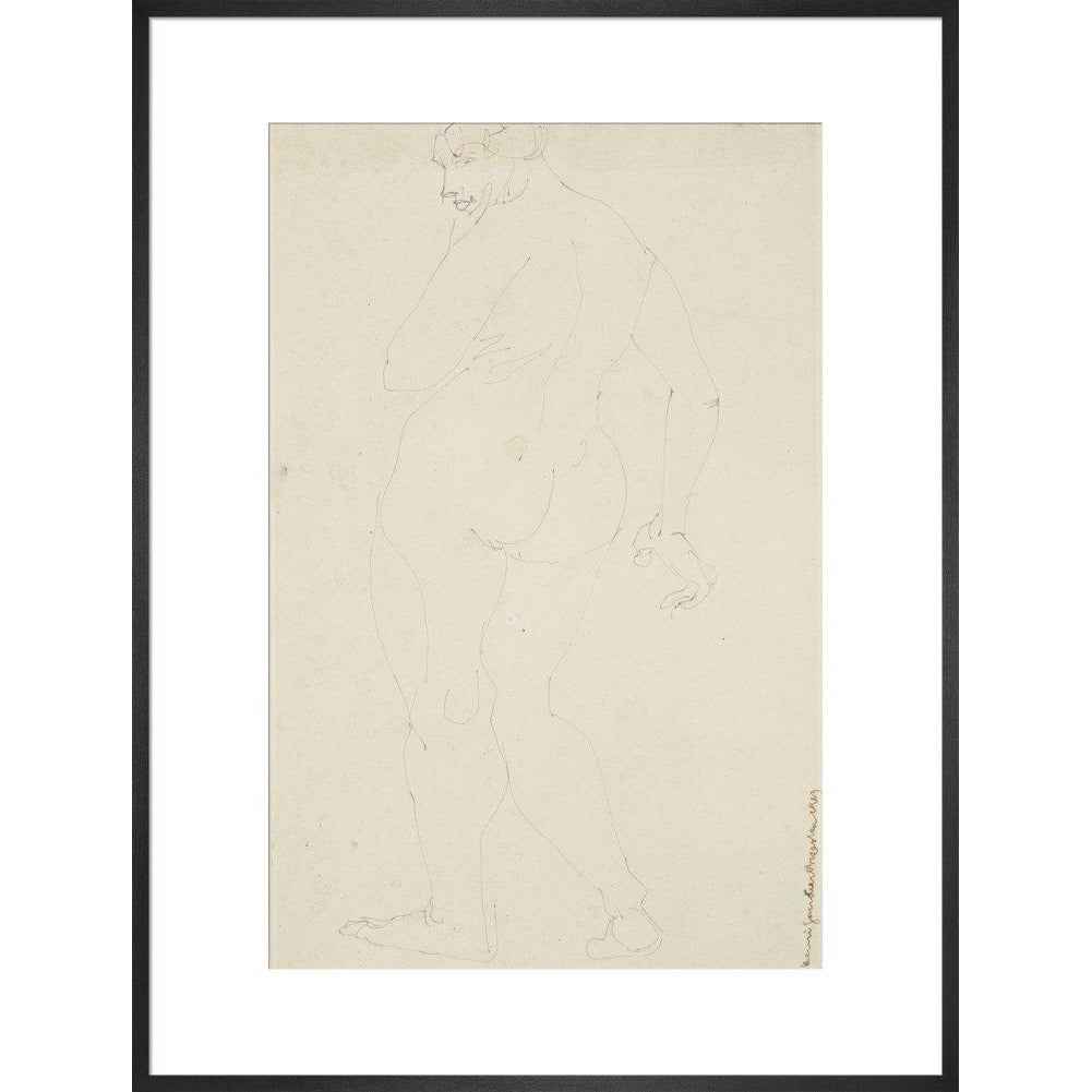 Standing woman - Art print