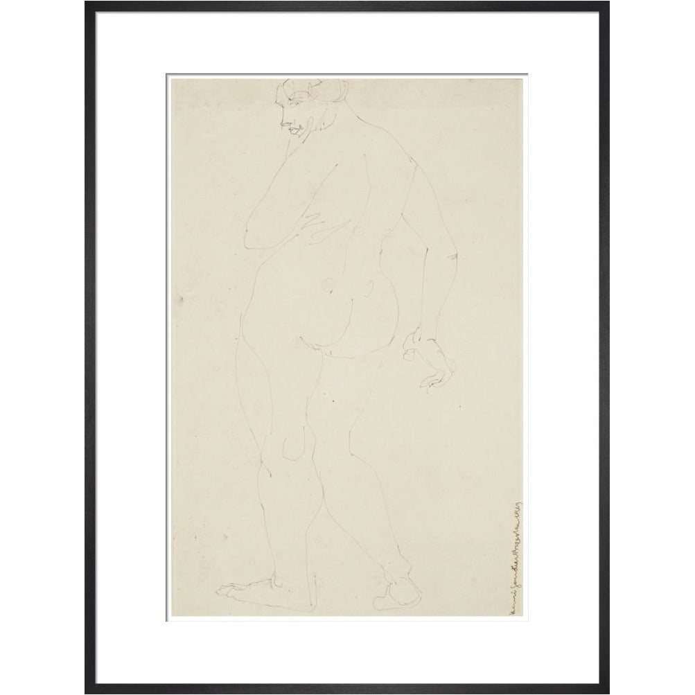 Standing woman - Art print
