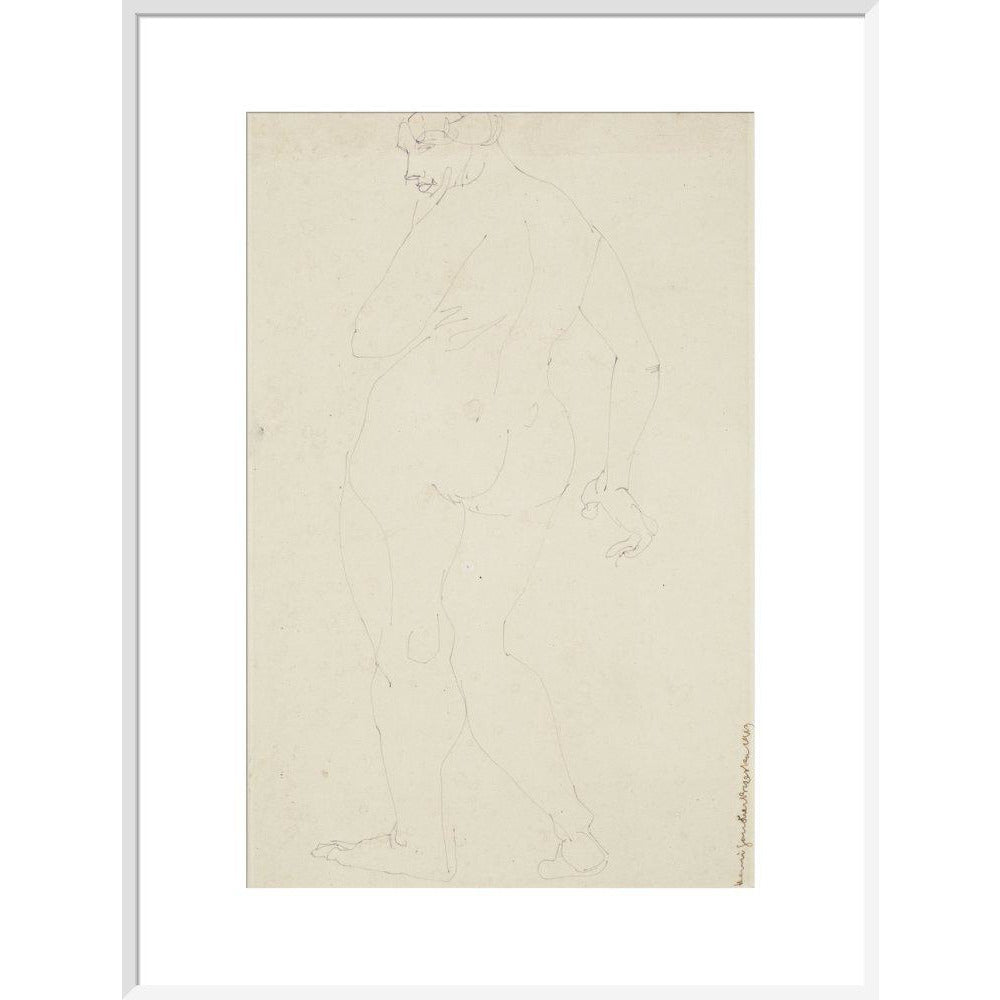 Standing woman - Art print