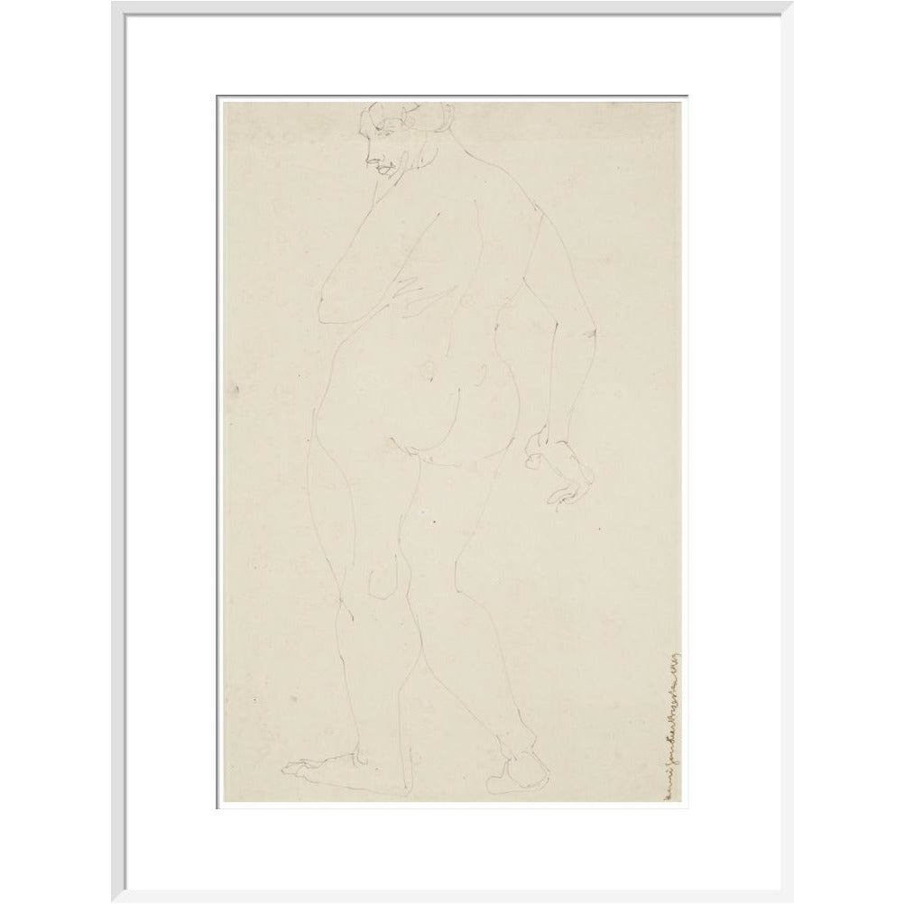 Standing woman - Art print
