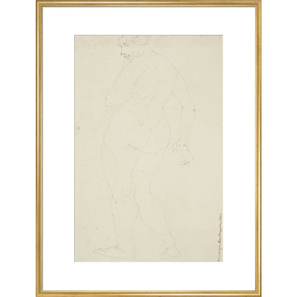 Standing woman - Art print