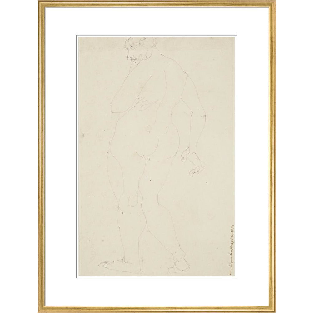 Standing woman - Art print