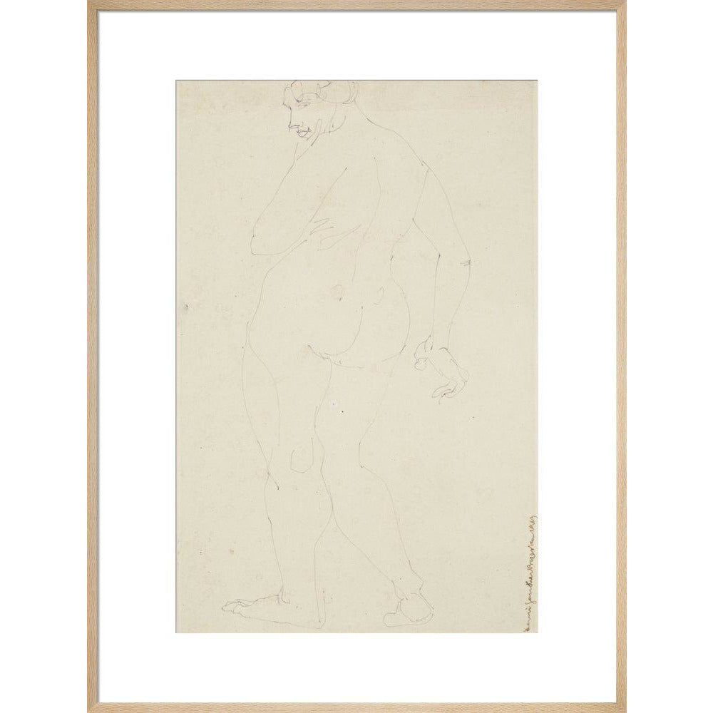Standing woman - Art print