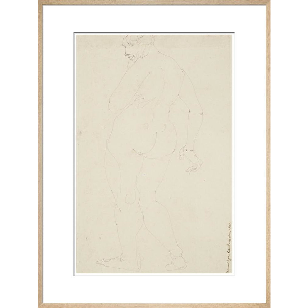 Standing woman - Art print