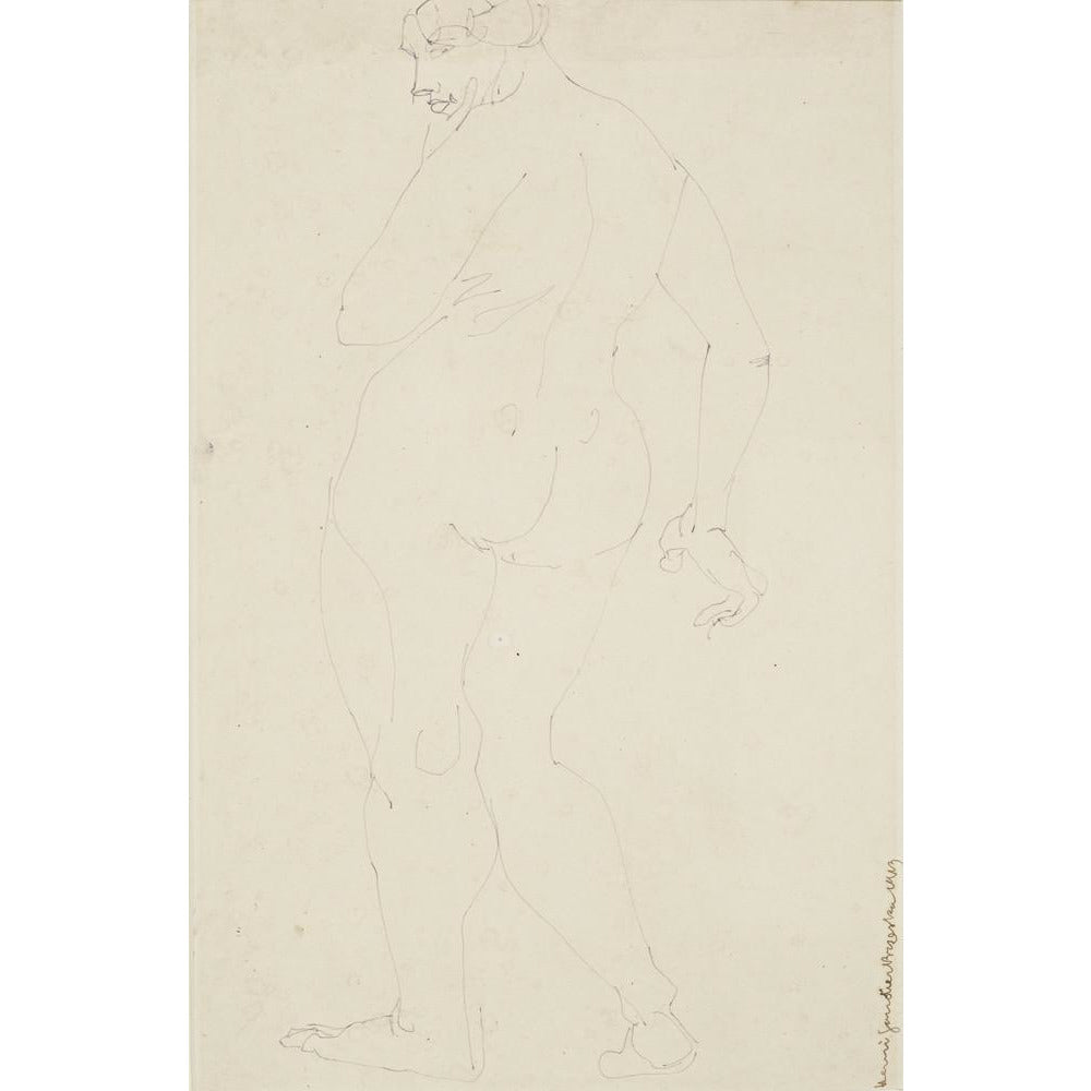 Standing woman - Art print