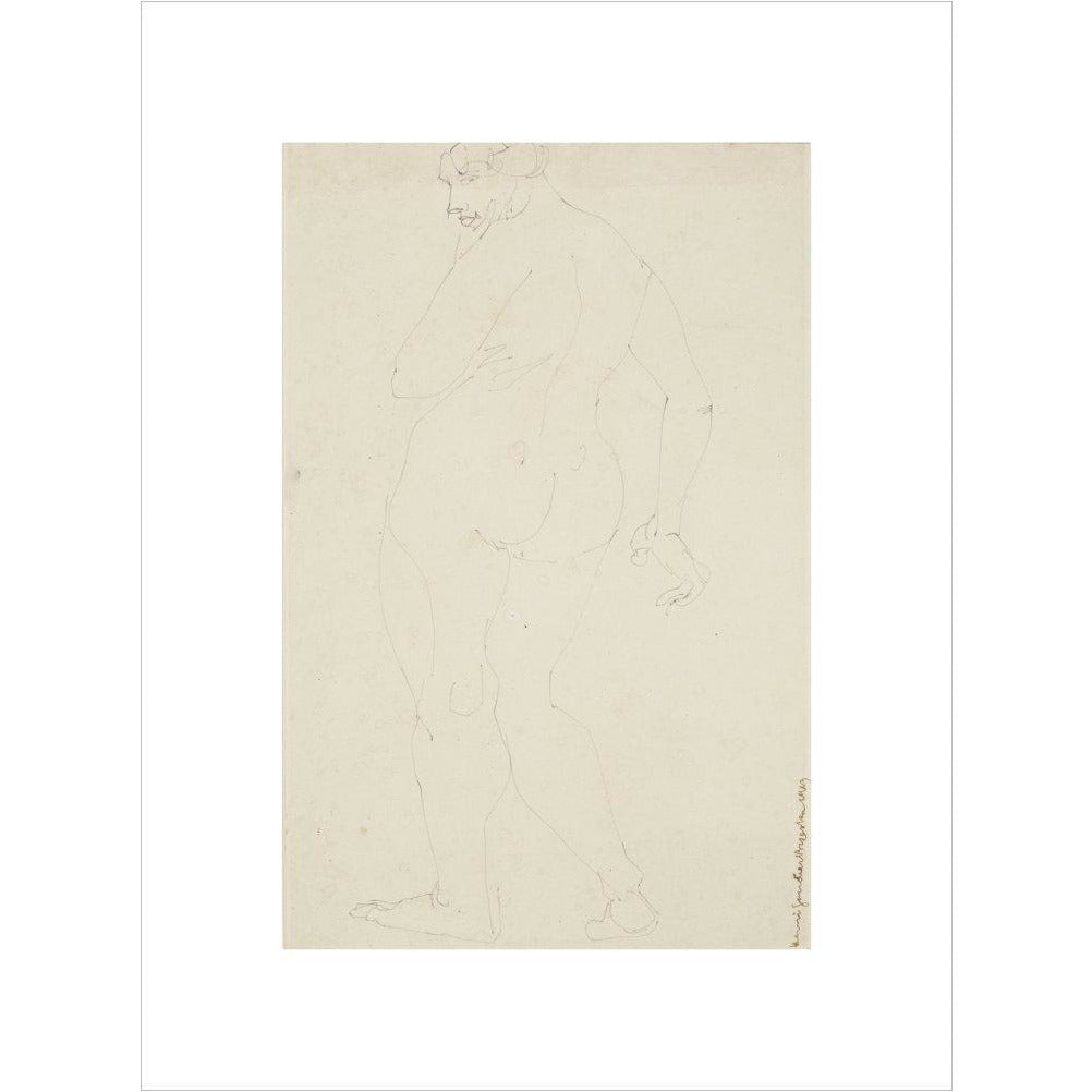 Standing woman - Art print