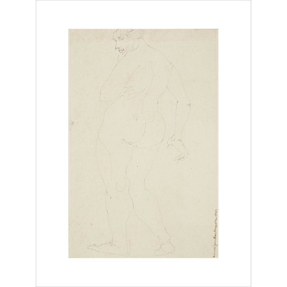 Standing woman - Art print