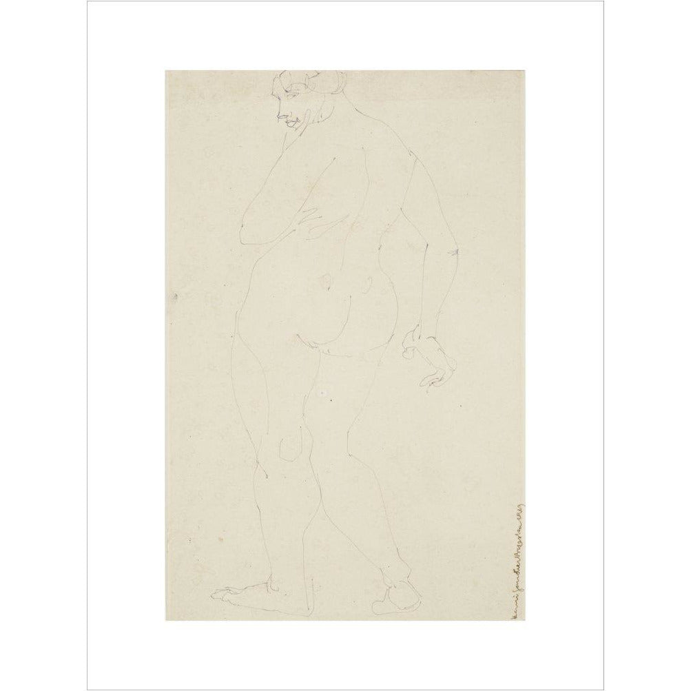 Standing woman - Art print
