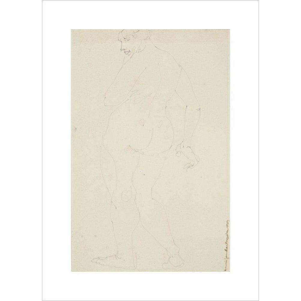 Standing woman - Art print