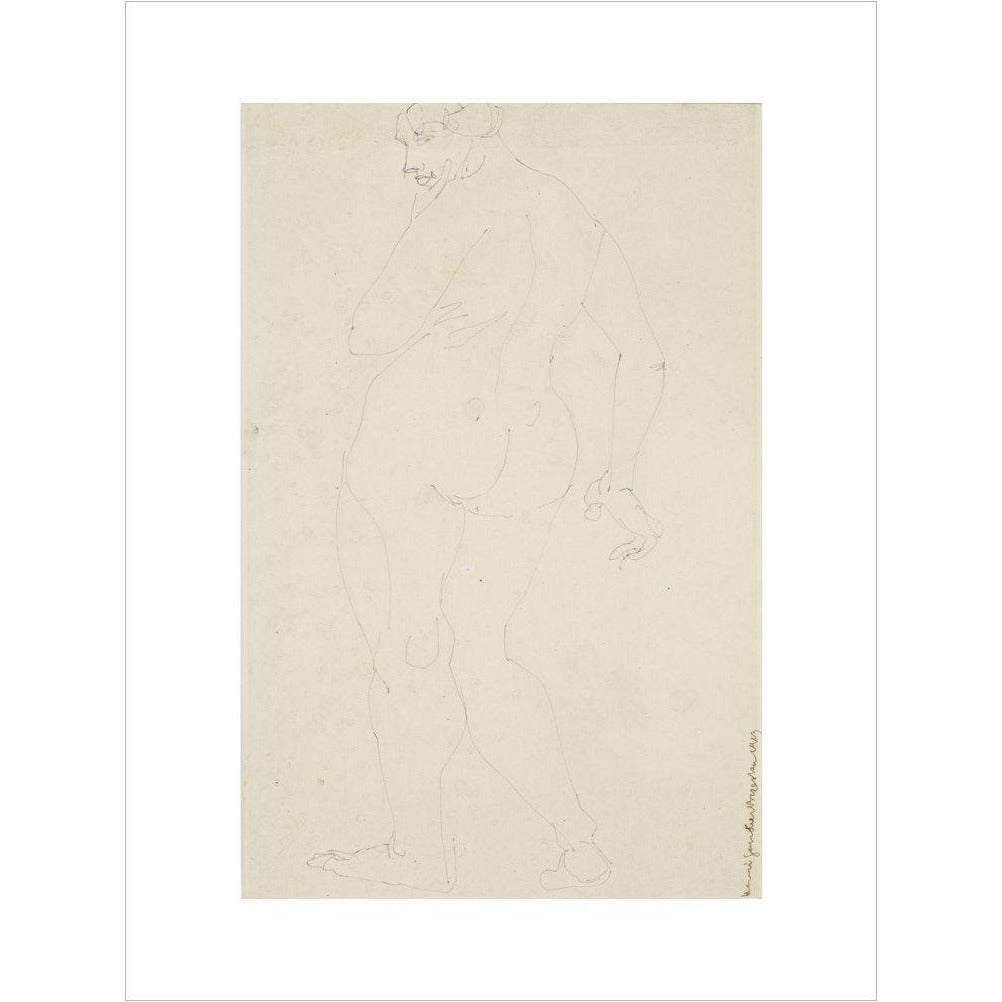Standing woman - Art print