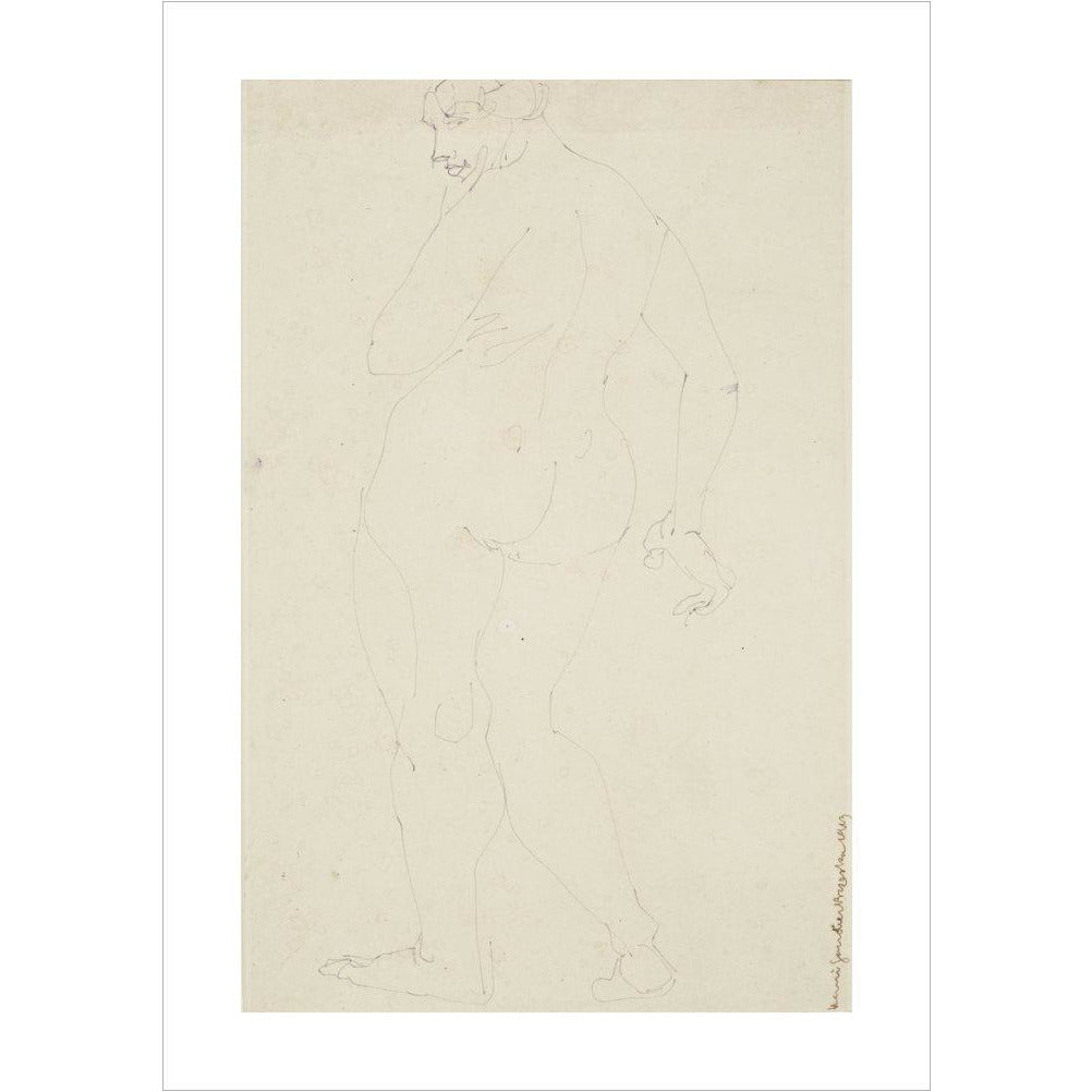 Standing woman - Art print