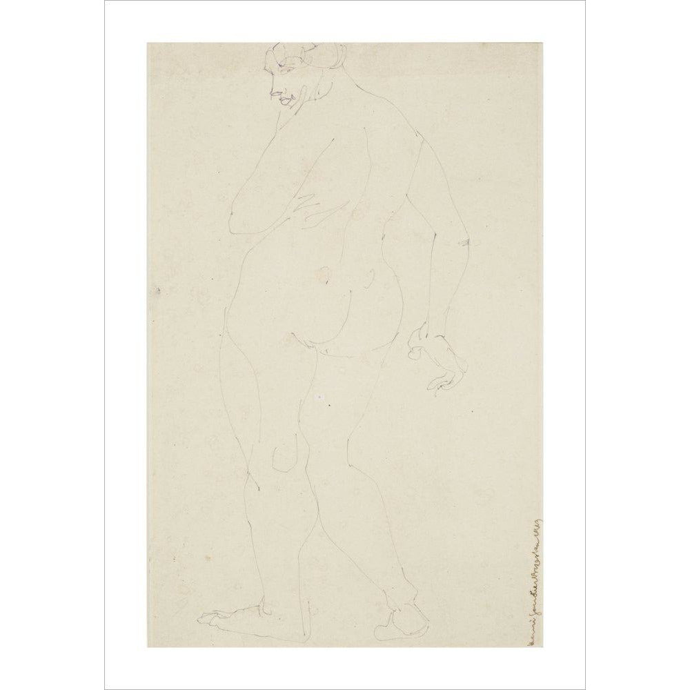Standing woman - Art print
