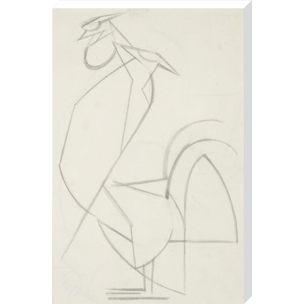 Cubist cock - Art print