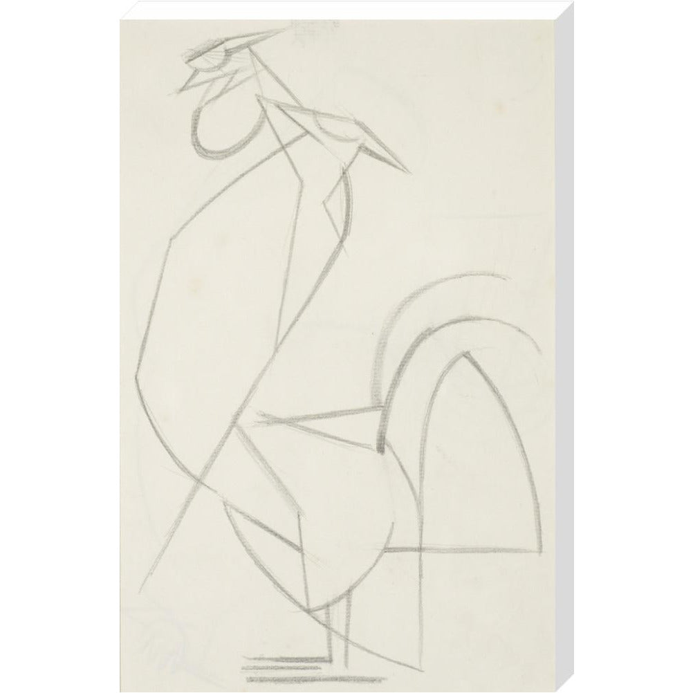 Cubist cock - Art print