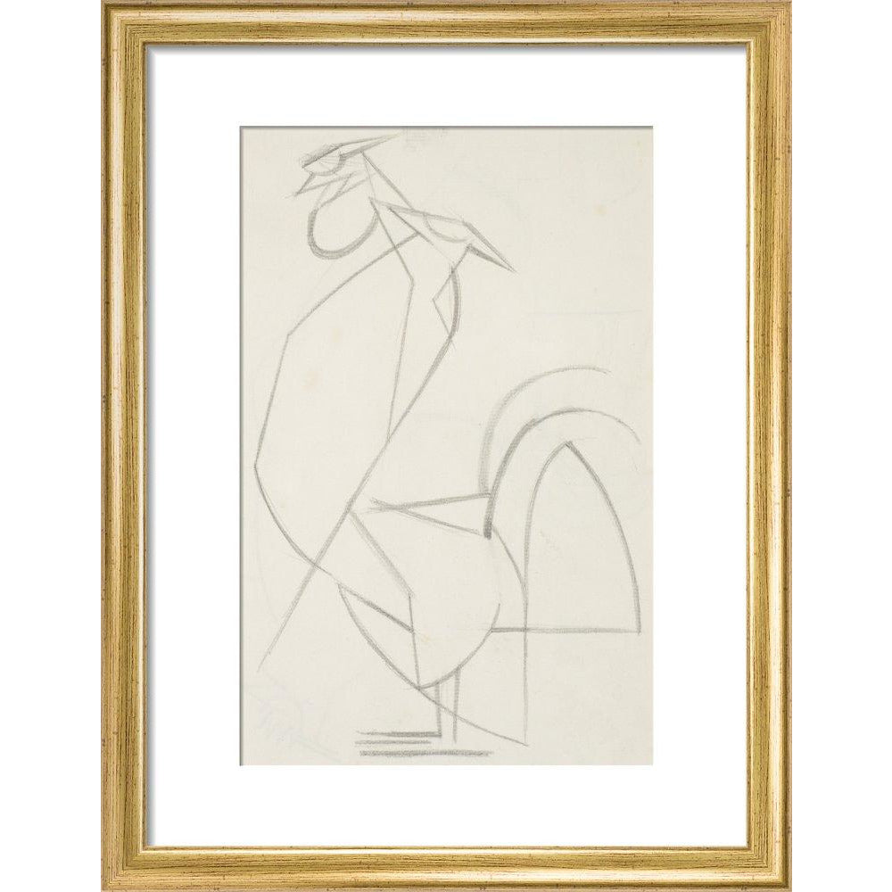 Cubist cock - Art print
