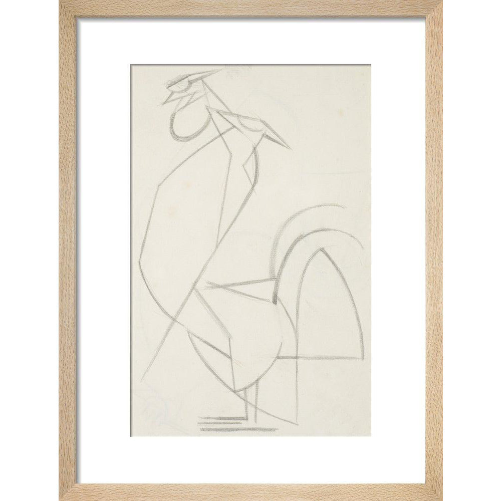 Cubist cock - Art print