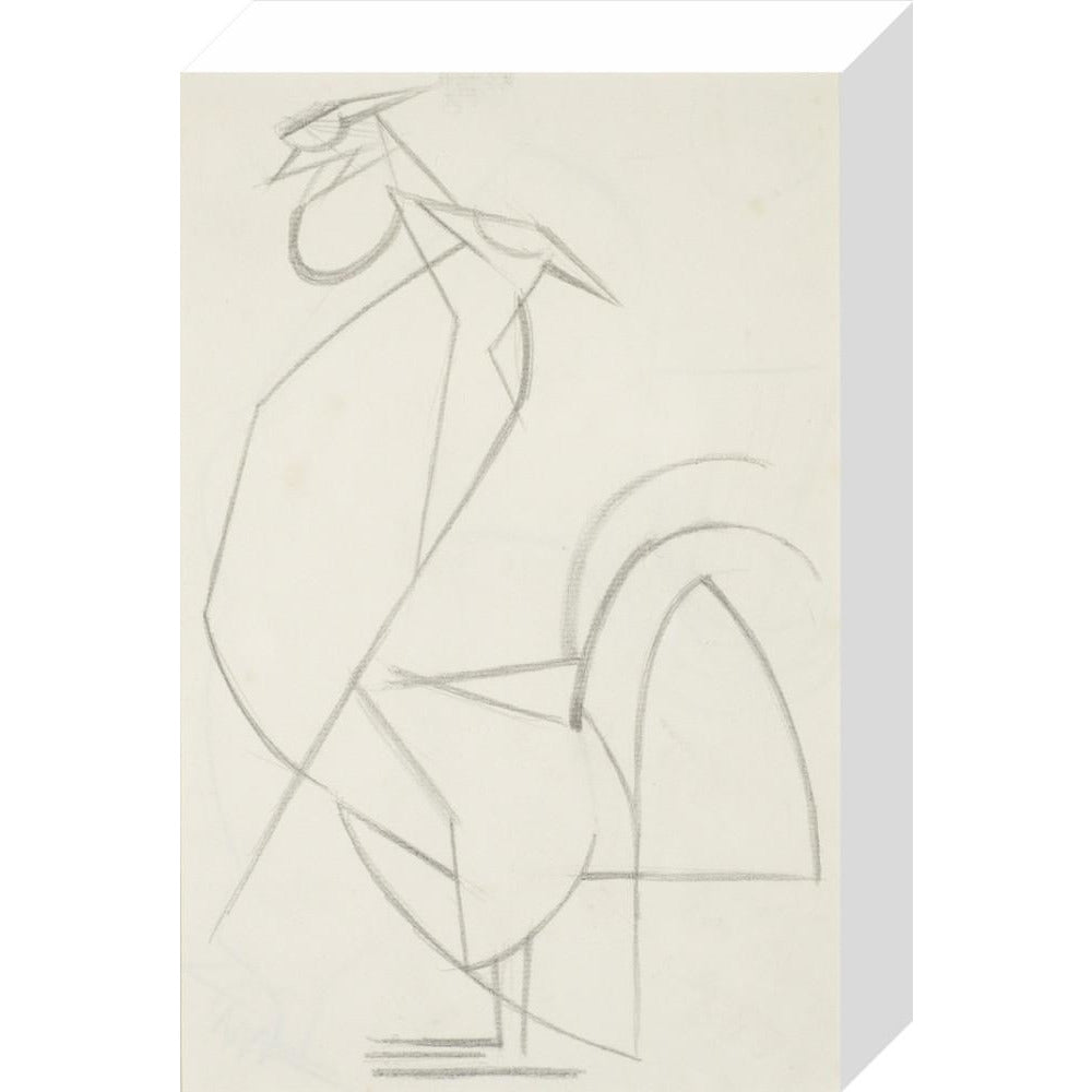 Cubist cock - Art print