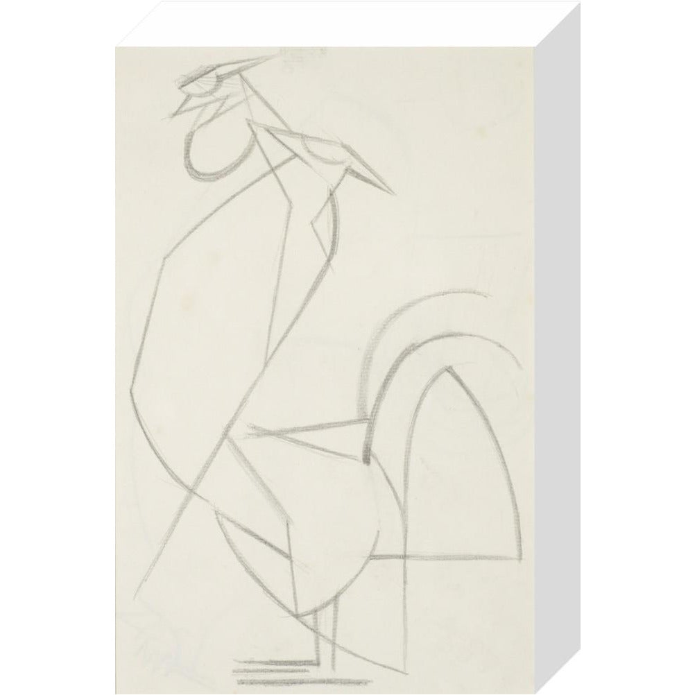 Cubist cock - Art print