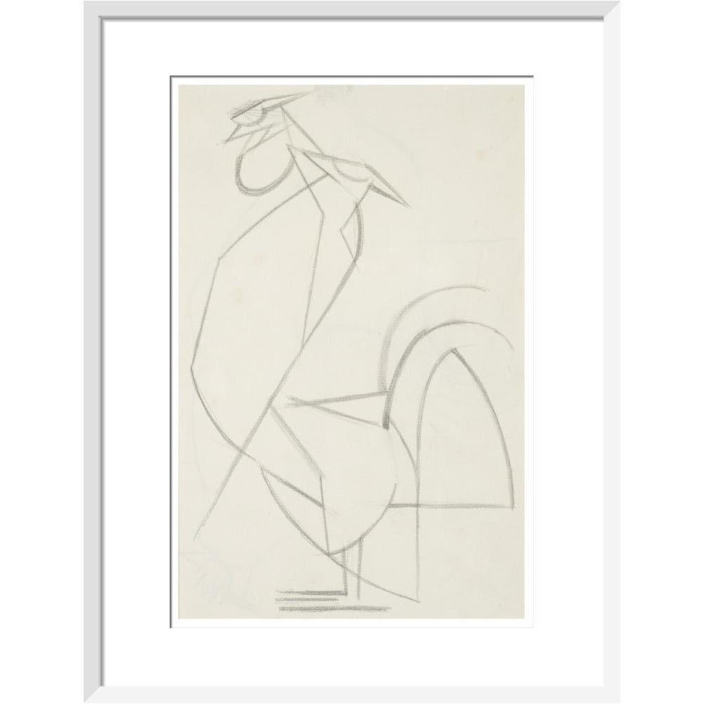 Cubist cock - Art print