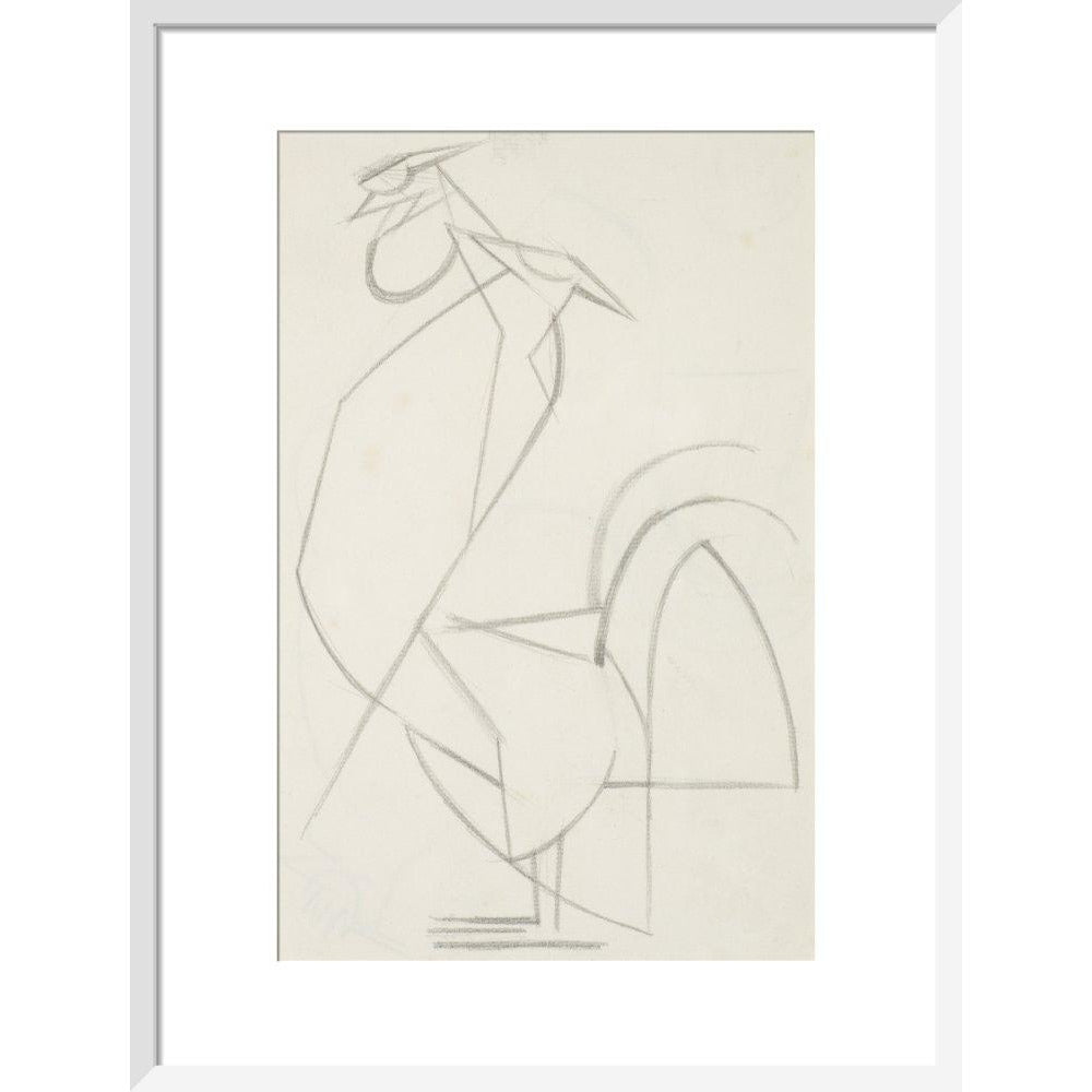 Cubist cock - Art print