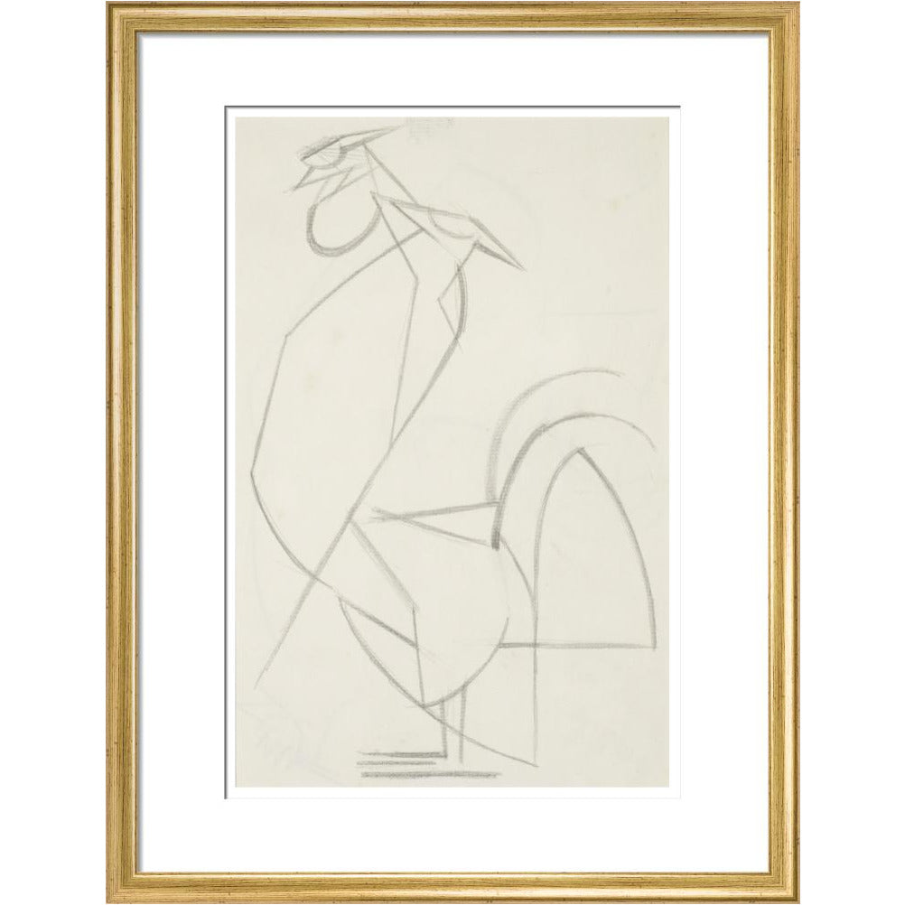 Cubist cock - Art print