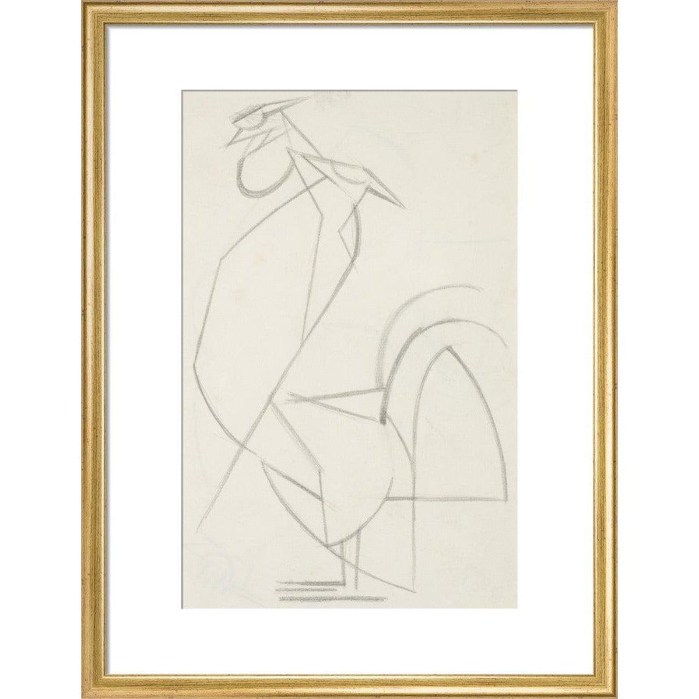Cubist cock - Art print