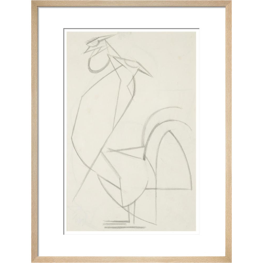 Cubist cock - Art print