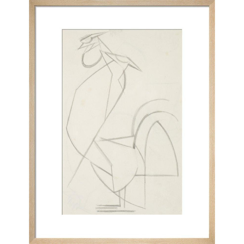 Cubist cock - Art print