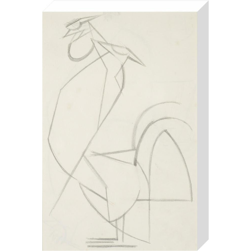 Cubist cock - Art print