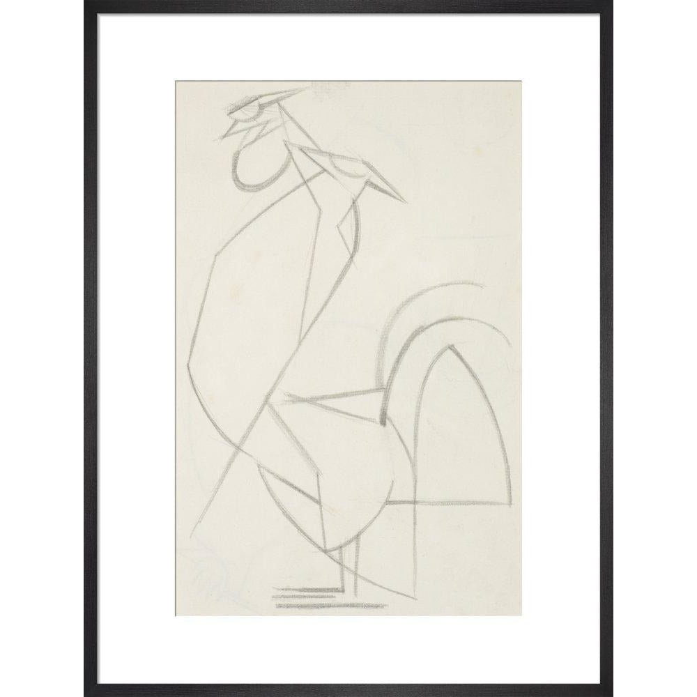 Cubist cock - Art print