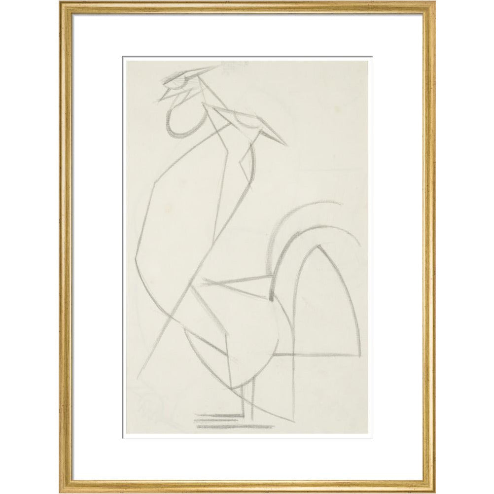Cubist cock - Art print