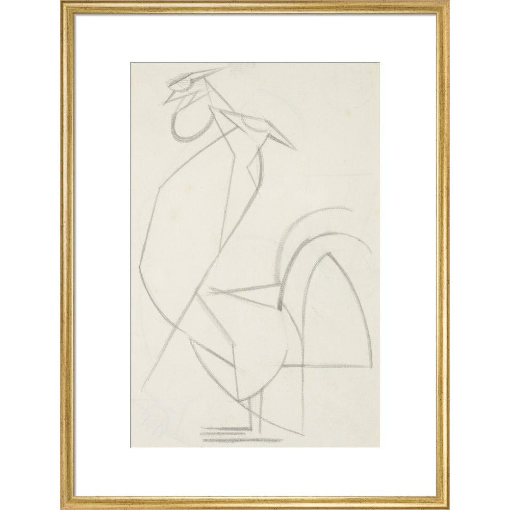 Cubist cock - Art print