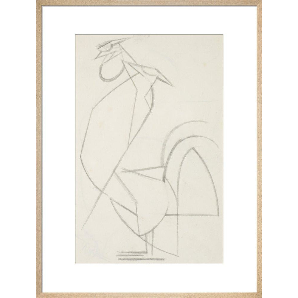 Cubist cock - Art print