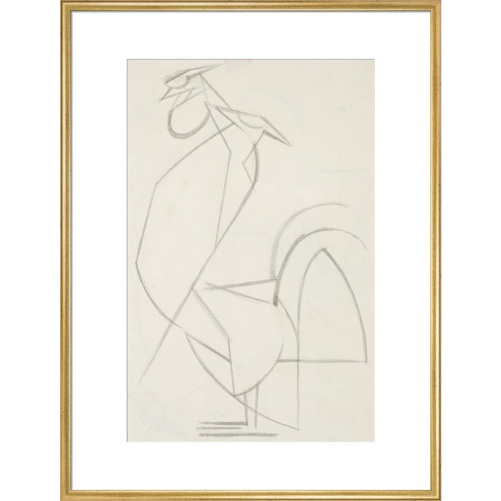 Cubist cock - Art print