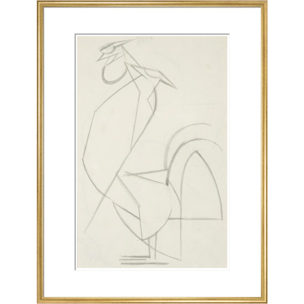 Cubist cock - Art print