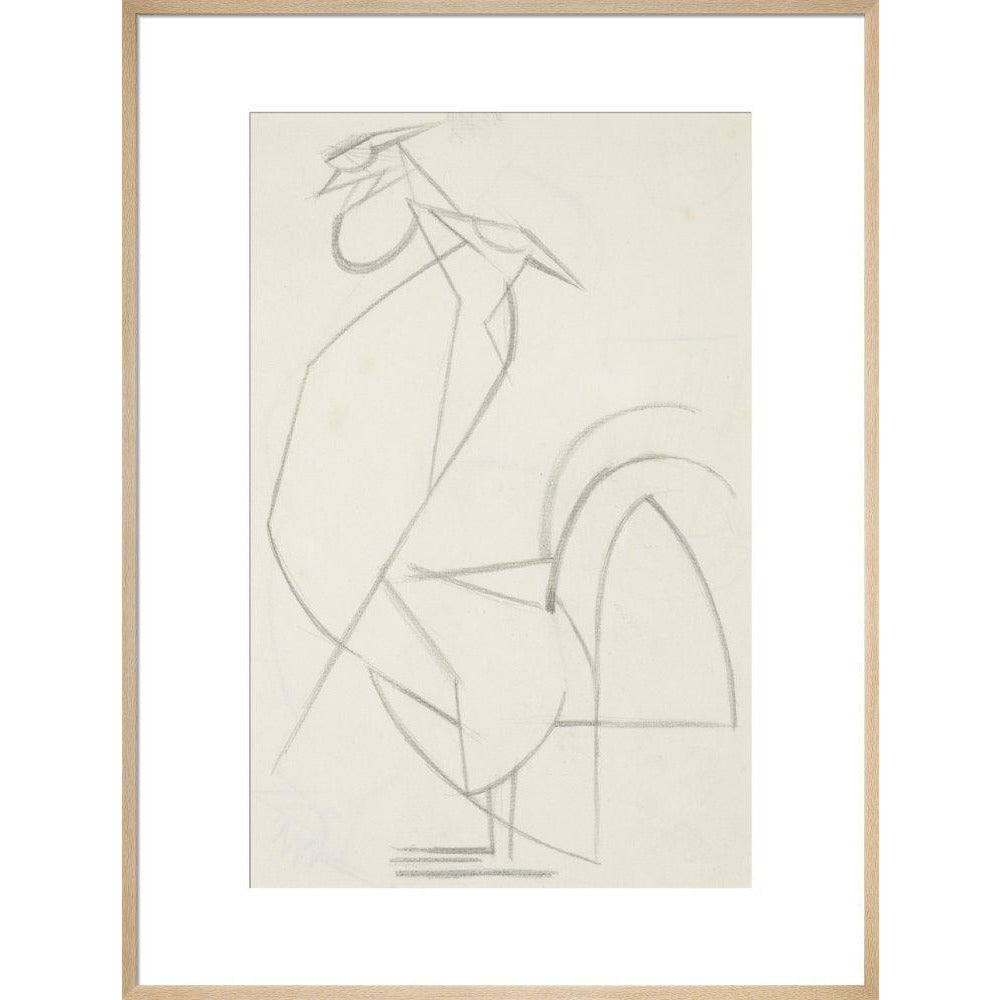 Cubist cock - Art print
