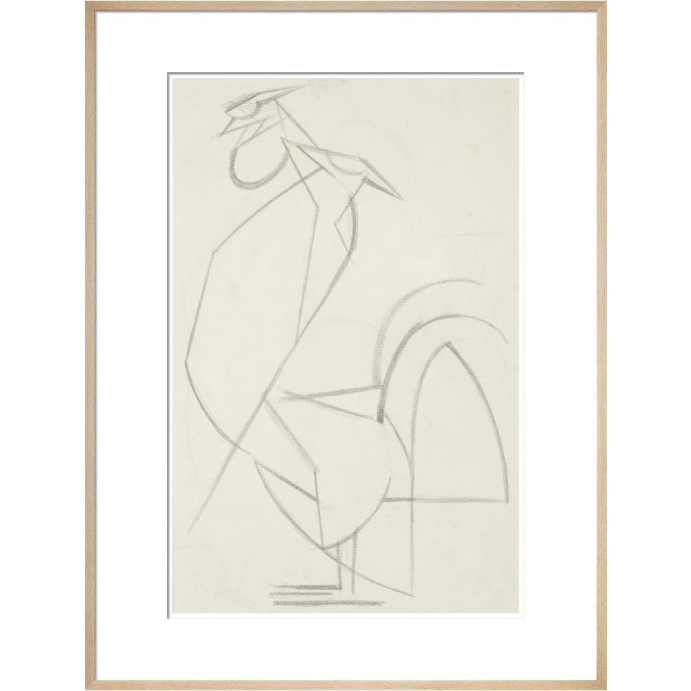 Cubist cock - Art print