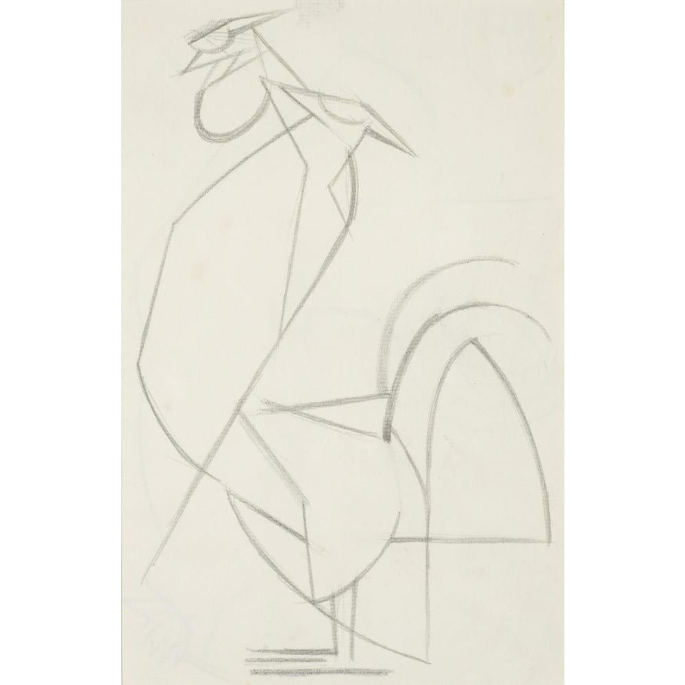 Cubist cock - Art print