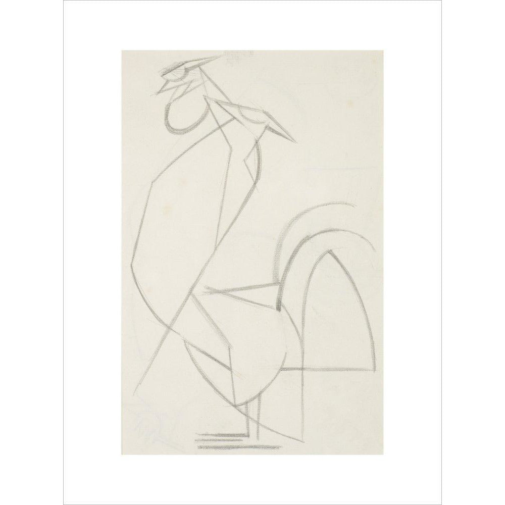 Cubist cock - Art print
