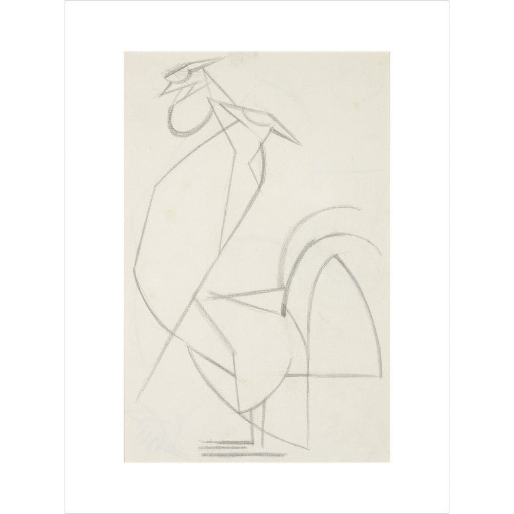Cubist cock - Art print
