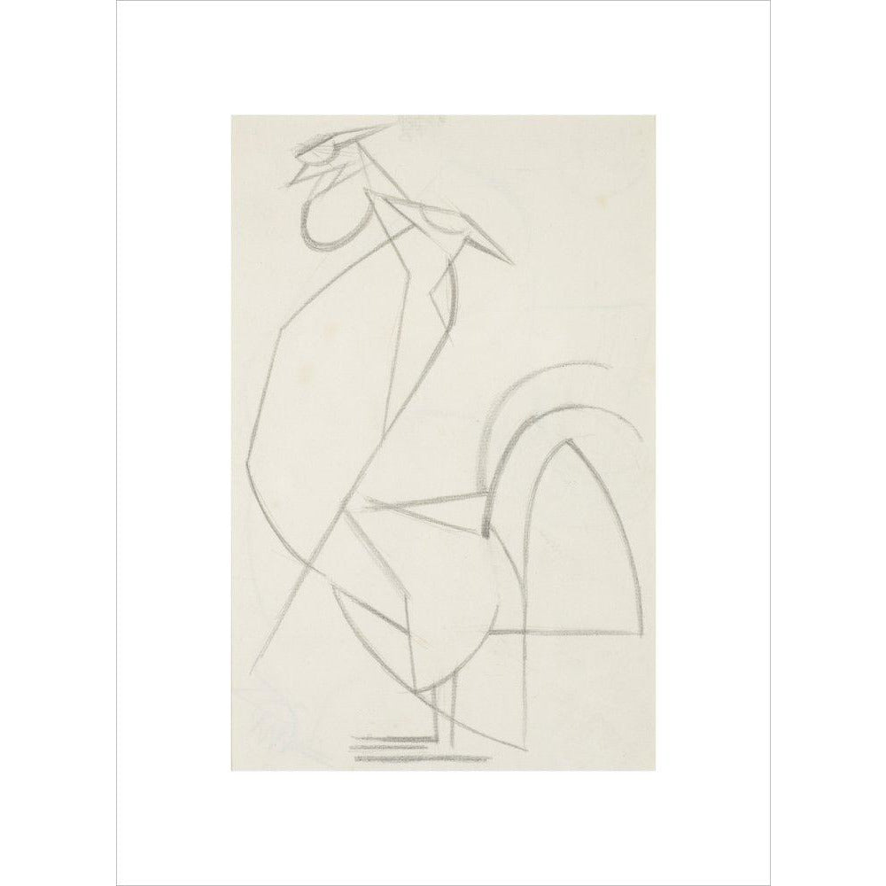 Cubist cock - Art print