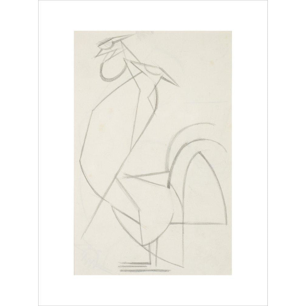 Cubist cock - Art print