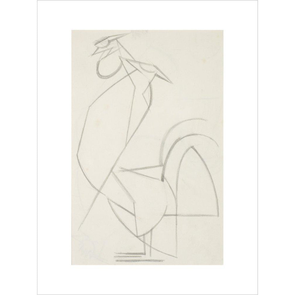 Cubist cock - Art print