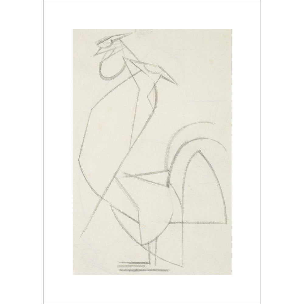 Cubist cock - Art print