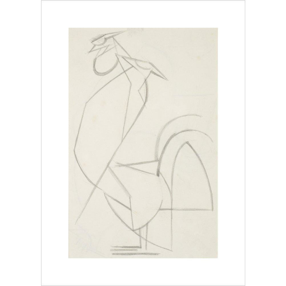 Cubist cock - Art print
