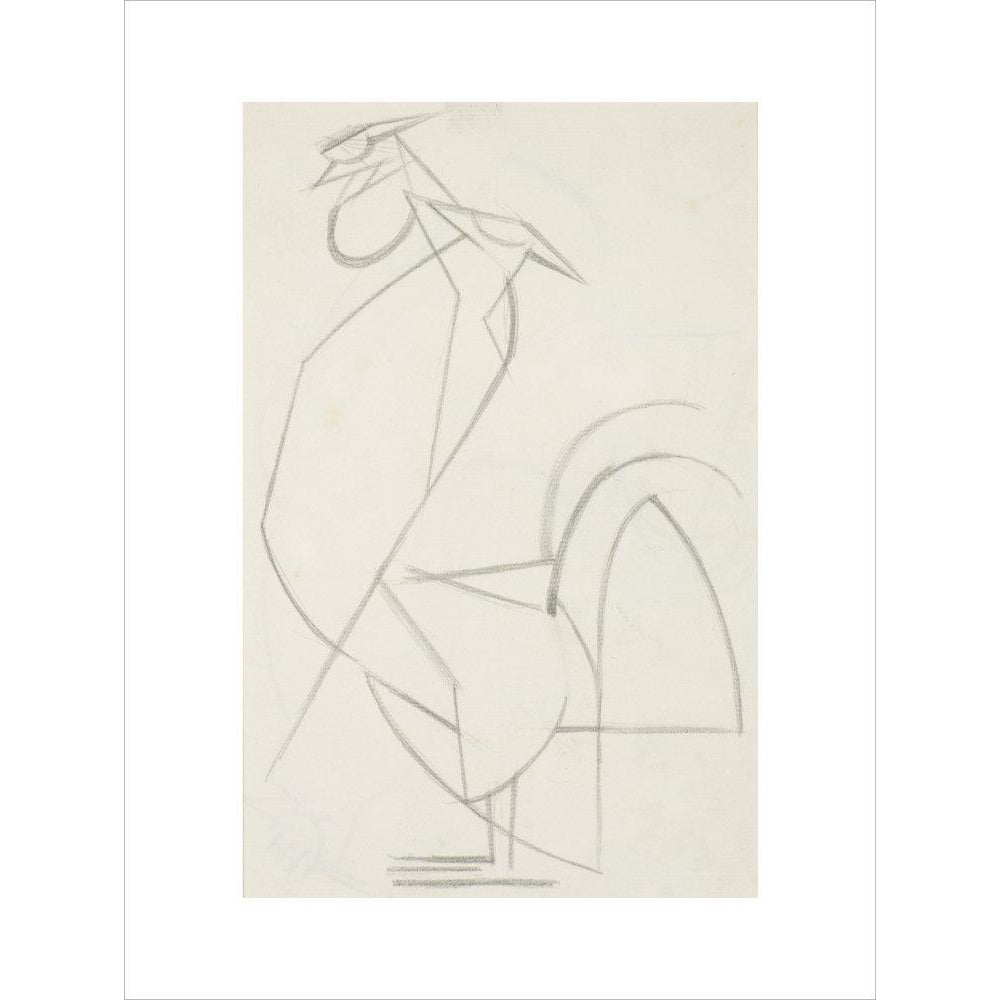 Cubist cock - Art print