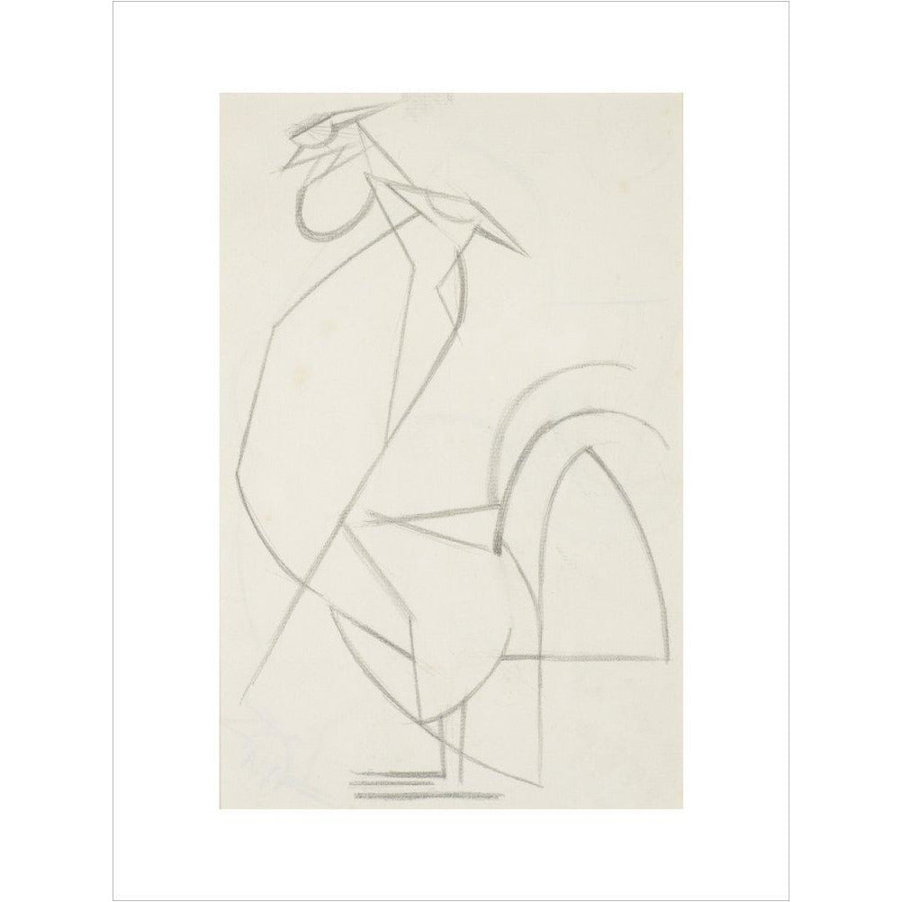 Cubist cock - Art print