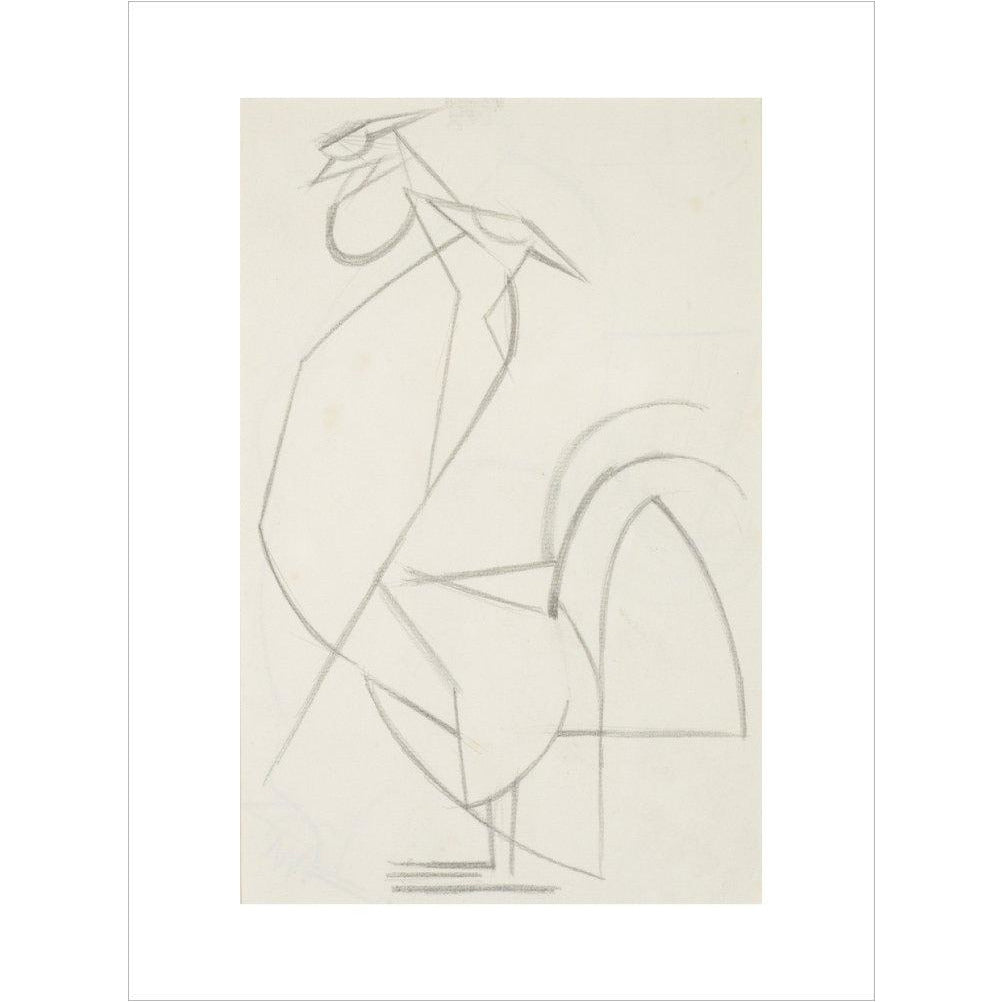 Cubist cock - Art print