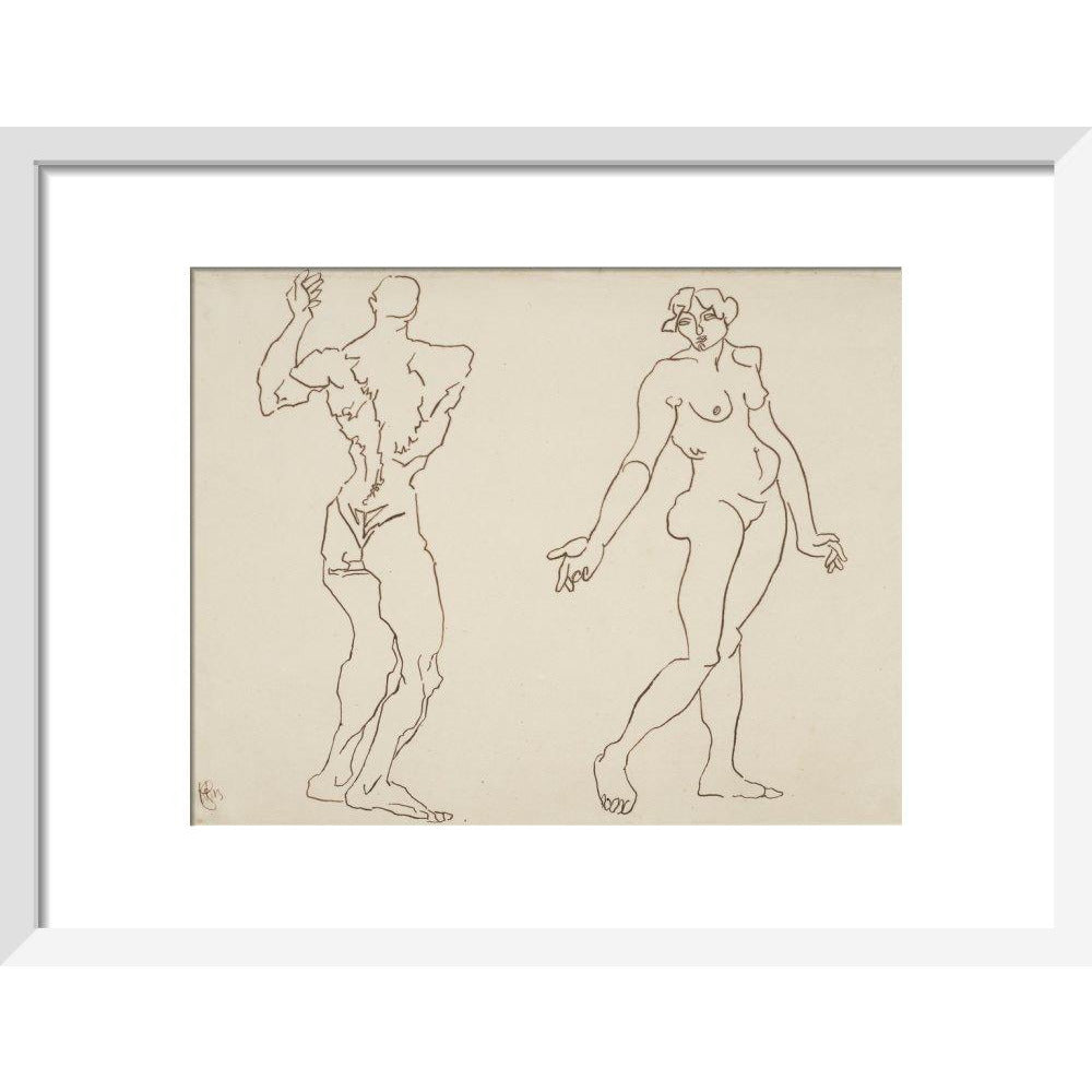 Male and female nude - Art print